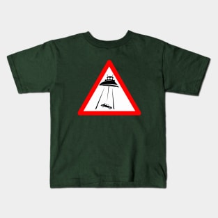 Alien Abduction Sign Kids T-Shirt